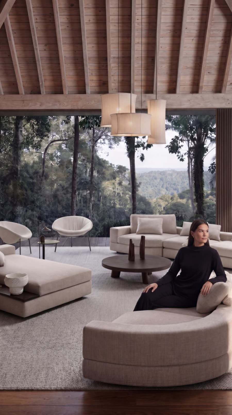 Wide lounge, Soft daylight